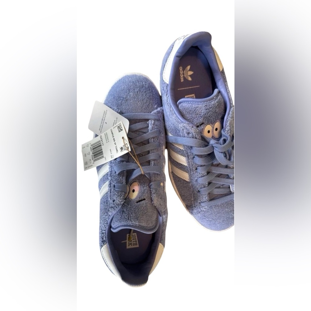 South Park x Adidas Originals Campus 80s Towelie Blue Sneakers GZ9177 NWT - Picture 2 of 5